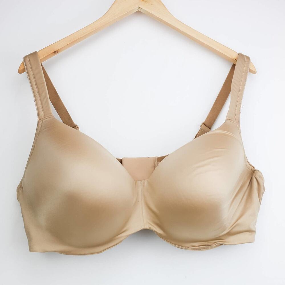 Soma Stunning Support Smooth Balconette Bra 44DDD Tan Beige Nude Full Figure